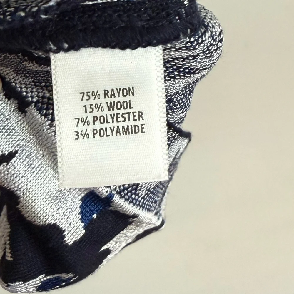 St. John Sleeveless Jacquard Sheath Dress Abstract Floral Print Size 14 - Picture 7 of 9